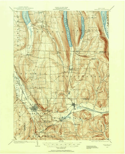 United States Geological Survey Wayland, NY (1902, 62500-Scale) digital map