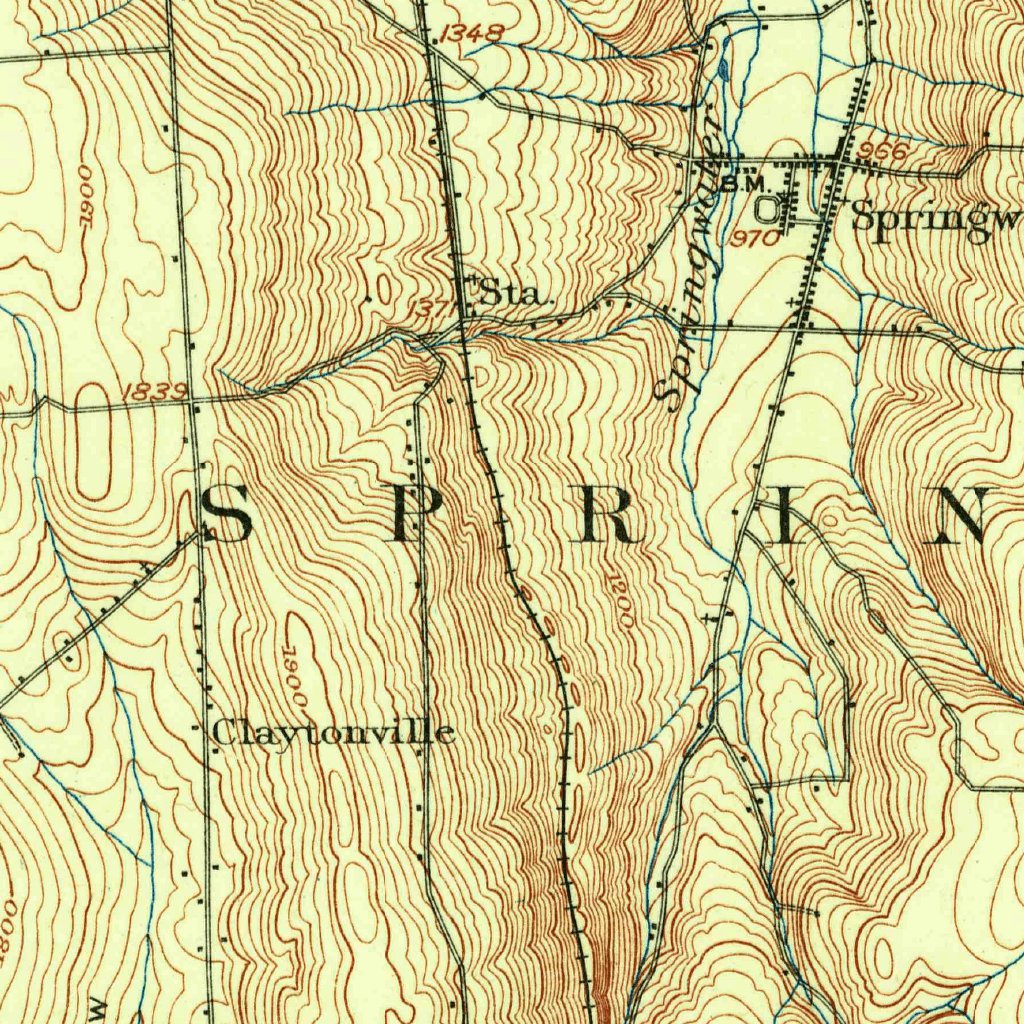 Wayland, NY (1902, 62500Scale) Map by United States Geological Survey
