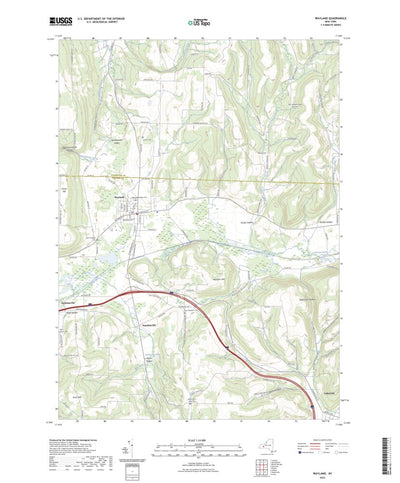 United States Geological Survey Wayland, NY (2023, 24000-Scale) digital map