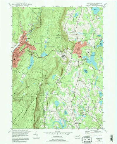 United States Geological Survey Waymart, PA (1994, 24000-Scale) digital map