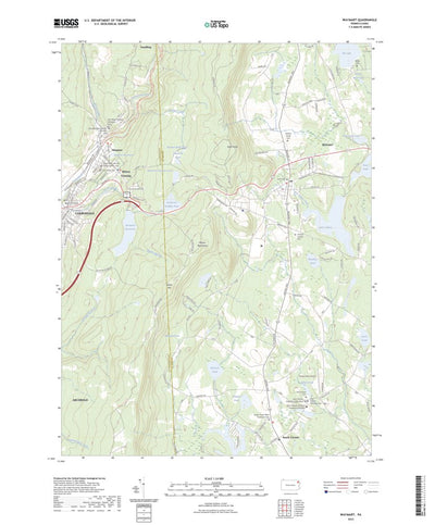 United States Geological Survey Waymart, PA (2023, 24000-Scale) digital map