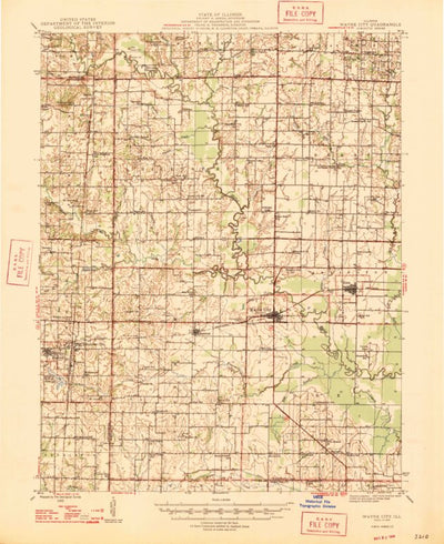 United States Geological Survey Wayne City, IL (1947, 62500-Scale) digital map