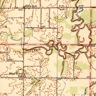 United States Geological Survey Wayne City, IL (1947, 62500-Scale) digital map