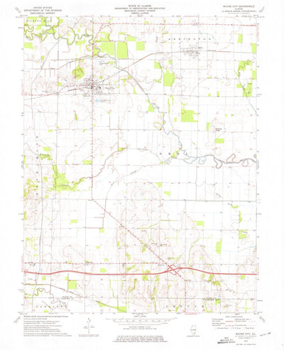 United States Geological Survey Wayne City, IL (1973, 24000-Scale) digital map