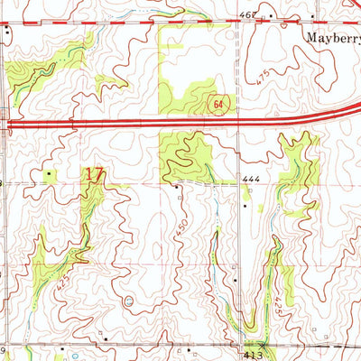 United States Geological Survey Wayne City, IL (1973, 24000-Scale) digital map
