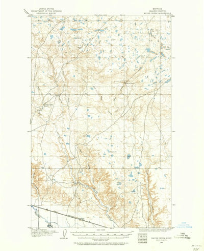 United States Geological Survey Wayne Creek, MT (1903, 62500-Scale) digital map