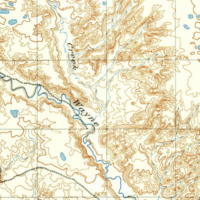 United States Geological Survey Wayne Creek, MT (1903, 62500-Scale) digital map