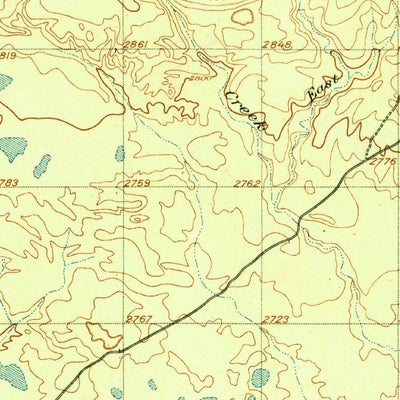 United States Geological Survey Wayne Creek, MT (1905, 62500-Scale) digital map