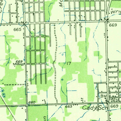 United States Geological Survey Wayne, MI (1936, 31680-Scale) digital map