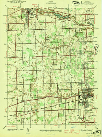 United States Geological Survey Wayne, MI (1948, 24000-Scale) digital map