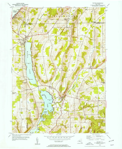 United States Geological Survey Wayne, NY (1953, 24000-Scale) digital map