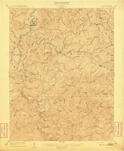 United States Geological Survey Wayne, WV (1909, 62500-Scale) digital map