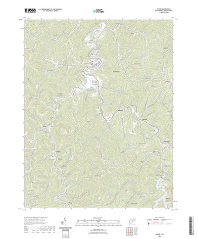 United States Geological Survey Wayne, WV (2023, 24000-Scale) digital map