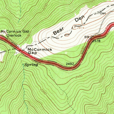 United States Geological Survey Waynesboro East, VA (1964, 24000-Scale) digital map