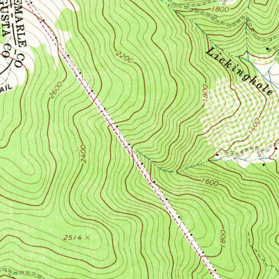 United States Geological Survey Waynesboro East, VA (1964, 24000-Scale) digital map