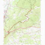 United States Geological Survey Waynesboro East, VA (1973, 24000-Scale) digital map