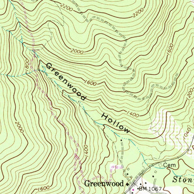 United States Geological Survey Waynesboro East, VA (1973, 24000-Scale) digital map