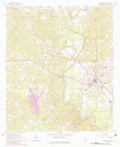 United States Geological Survey Waynesboro, MS (1964, 24000-Scale) digital map