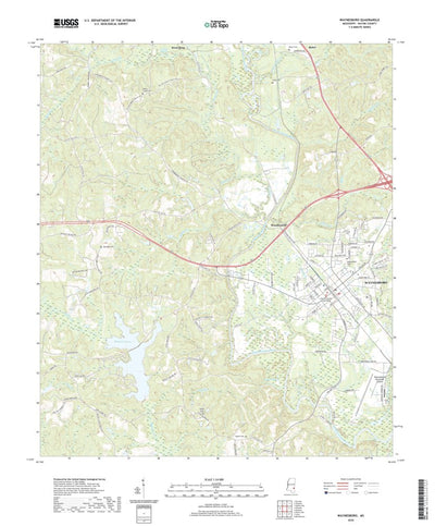 United States Geological Survey Waynesboro, MS (2020, 24000-Scale) digital map