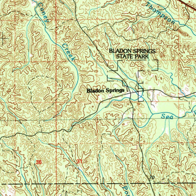 United States Geological Survey Waynesboro, MS-AL (1984, 100000-Scale) digital map