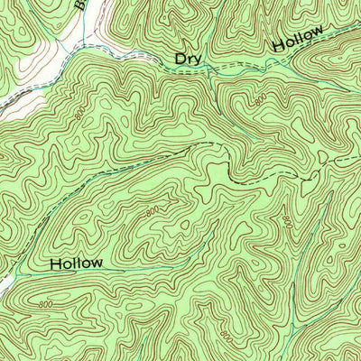 United States Geological Survey Waynesboro, TN (1951, 24000-Scale) digital map