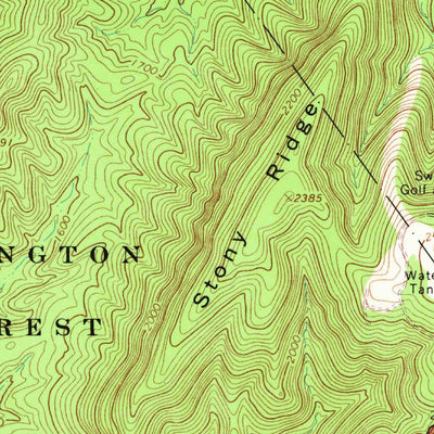 United States Geological Survey Waynesboro West, VA (1964, 24000-Scale) digital map