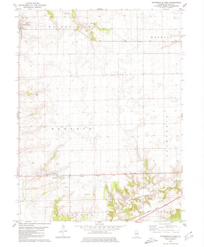 United States Geological Survey Waynesville East, IL (1980, 24000-Scale) digital map