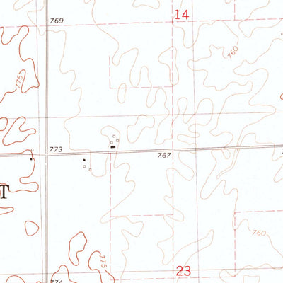 United States Geological Survey Waynesville East, IL (1980, 24000-Scale) digital map