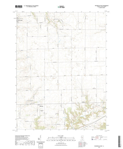 United States Geological Survey Waynesville East, IL (2021, 24000-Scale) digital map