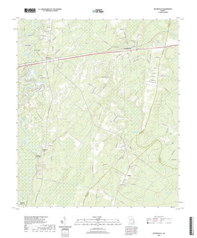United States Geological Survey Waynesville, GA (2020, 24000-Scale) digital map