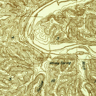 United States Geological Survey Waynesville, MO (1936, 48000-Scale) digital map