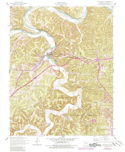 United States Geological Survey Waynesville, MO (1954, 24000-Scale) digital map