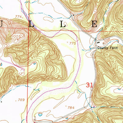 United States Geological Survey Waynesville, MO (1954, 24000-Scale) digital map