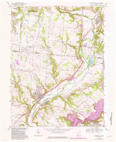 United States Geological Survey Waynesville, OH (1968, 24000-Scale) digital map