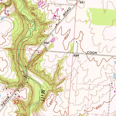 United States Geological Survey Waynesville, OH (1968, 24000-Scale) digital map