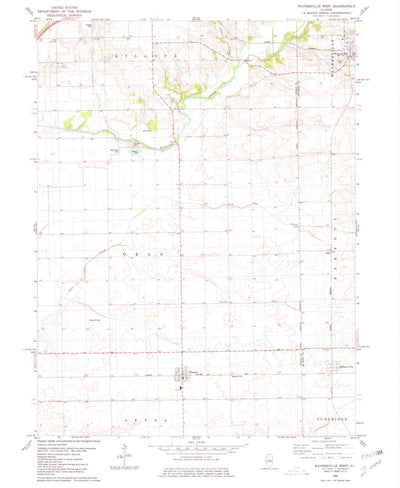 United States Geological Survey Waynesville West, IL (1980, 24000-Scale) digital map