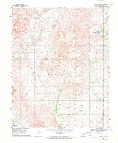 United States Geological Survey Waynoka NW, OK (1969, 24000-Scale) digital map