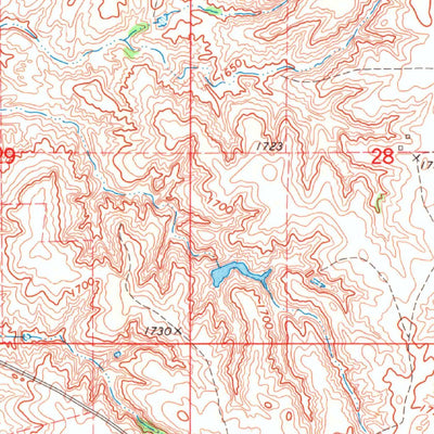 United States Geological Survey Waynoka NW, OK (1969, 24000-Scale) digital map