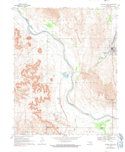 United States Geological Survey Waynoka West, OK (1969, 24000-Scale) digital map