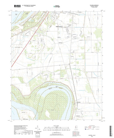 United States Geological Survey Wayside, MS (2020, 24000-Scale) digital map