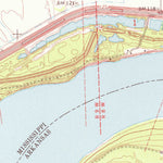 United States Geological Survey Wayside, MS-AR (1970, 24000-Scale) digital map