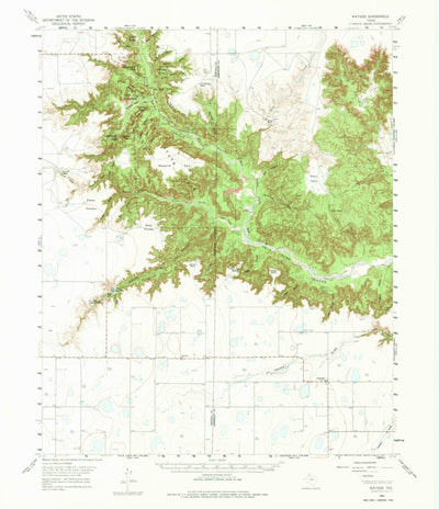 United States Geological Survey Wayside, TX (1960, 62500-Scale) digital map