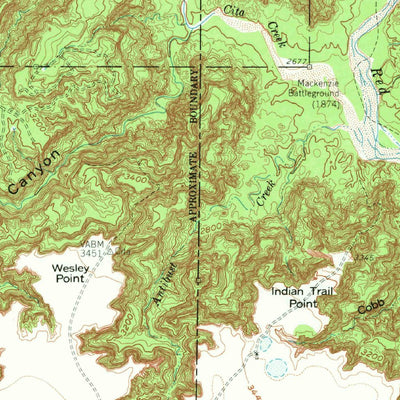United States Geological Survey Wayside, TX (1960, 62500-Scale) digital map
