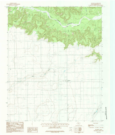United States Geological Survey Wayside, TX (1984, 24000-Scale) digital map