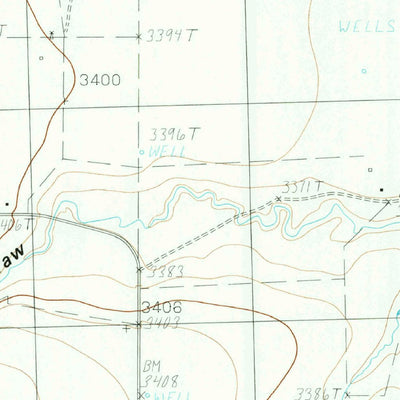 United States Geological Survey Wayside, TX (1984, 24000-Scale) digital map