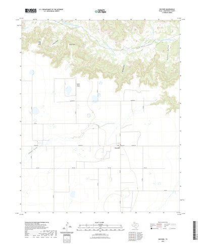 United States Geological Survey Wayside, TX (2022, 24000-Scale) digital map