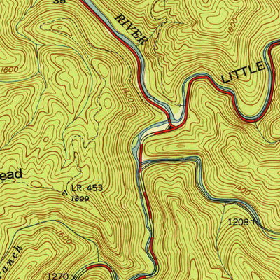 United States Geological Survey Wear Cove, TN (1942, 24000-Scale) digital map
