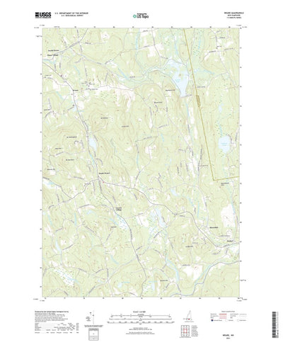 United States Geological Survey Weare, NH (2021, 24000-Scale) digital map