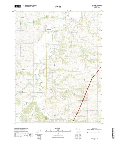 United States Geological Survey Weatherby, MO (2021, 24000-Scale) digital map