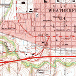 United States Geological Survey Weatherford, OK (1985, 24000-Scale) digital map